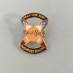 Newport Beach Pray For Surf Hard Rock Pin