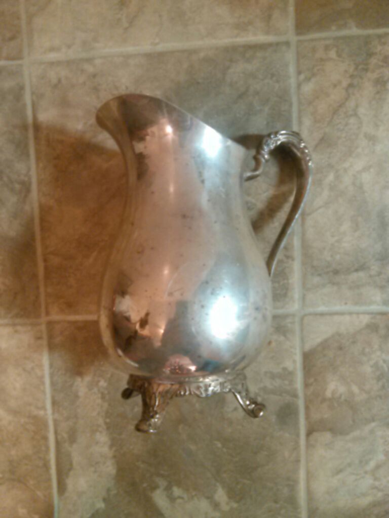 50s silver plated serving pitcher