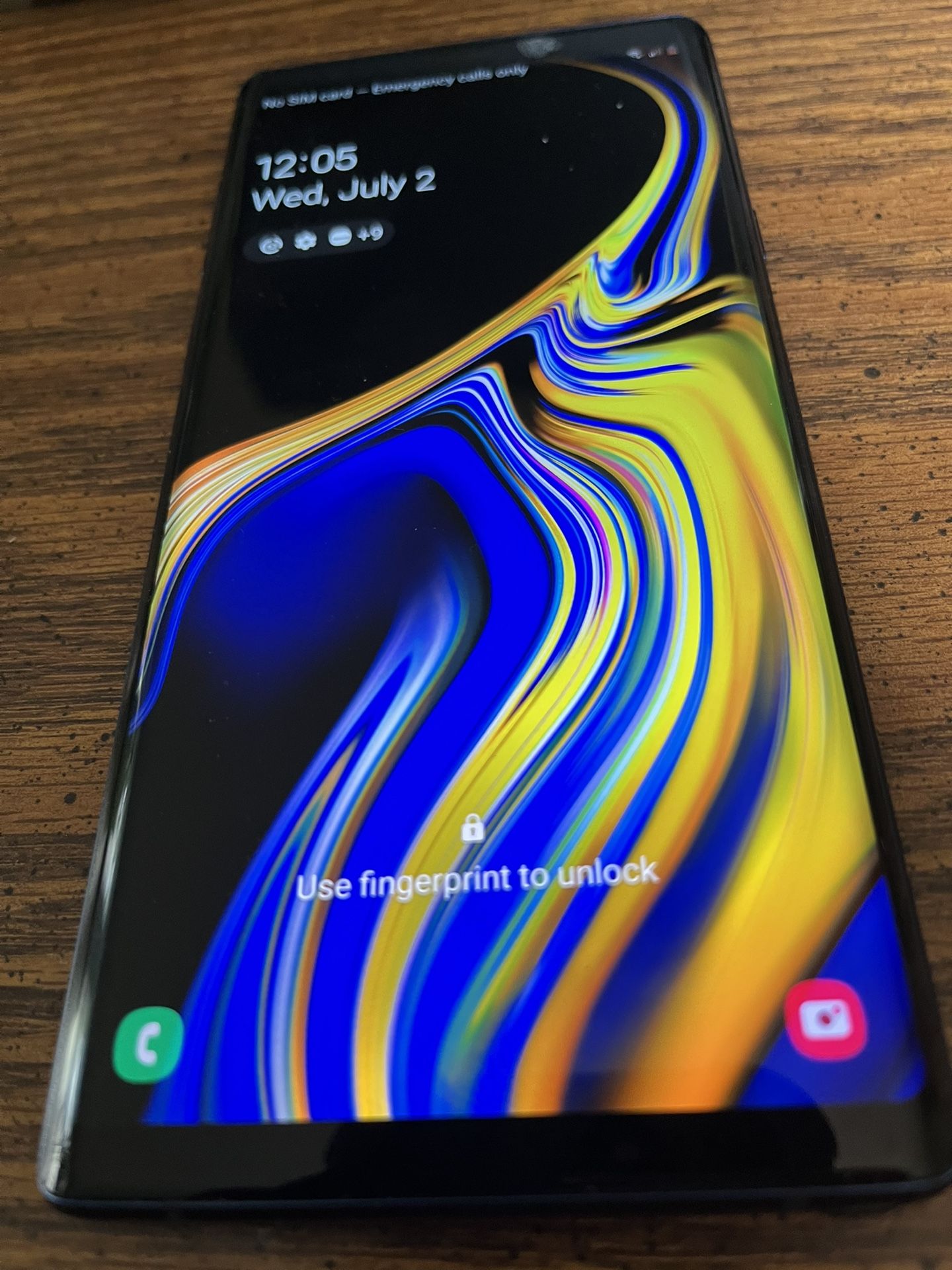 SAMSUNG GALAXY NOTE 9 *UNLOCKED - 128 GB - BLUE - MINT CONDITION