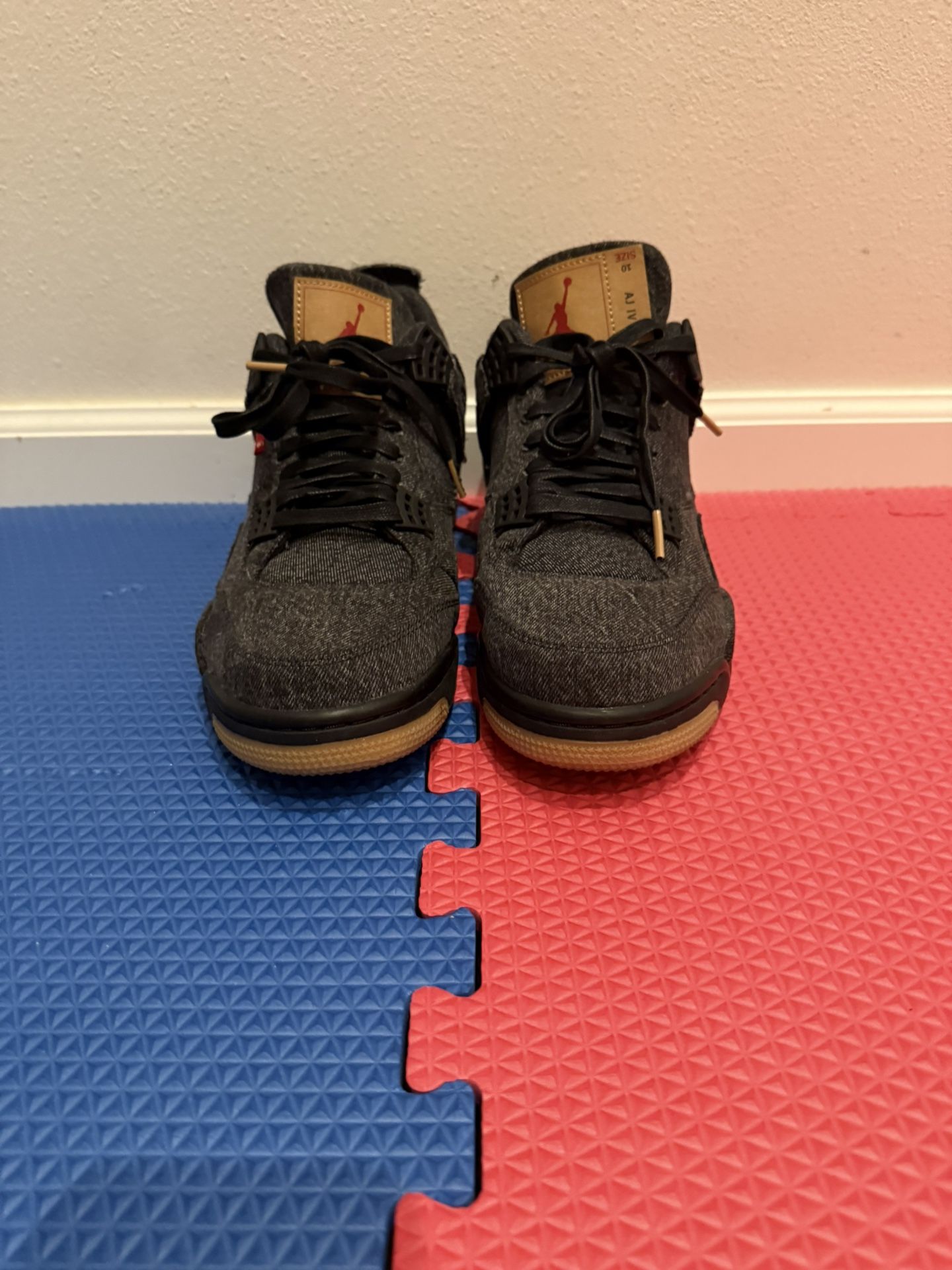 Air Jordan 4 Levi's Black Denim 10