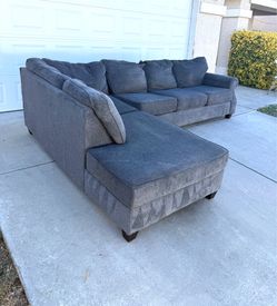 Dark Gray Sectional Couch - Broyhill