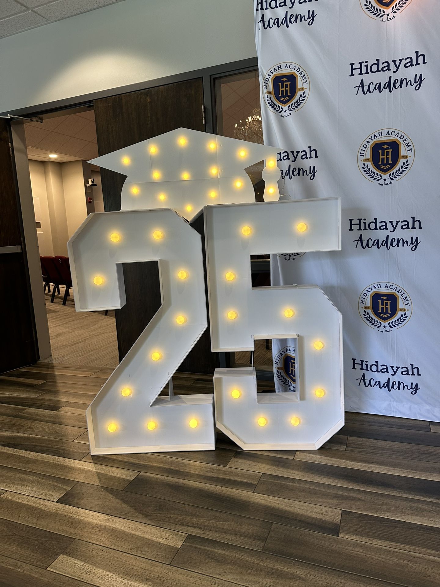 Marquee Led Number cardboard 4ft