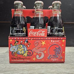 Vintage 6pack Coca Cola Disney 25th Anniversary 
