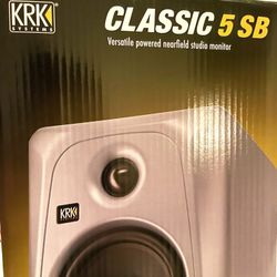KRK Classic 5 G3 5" Powered Studio Monitor, Limited-Edition Silver and Black  (Pair) - LIKE NEW - $240 OBO