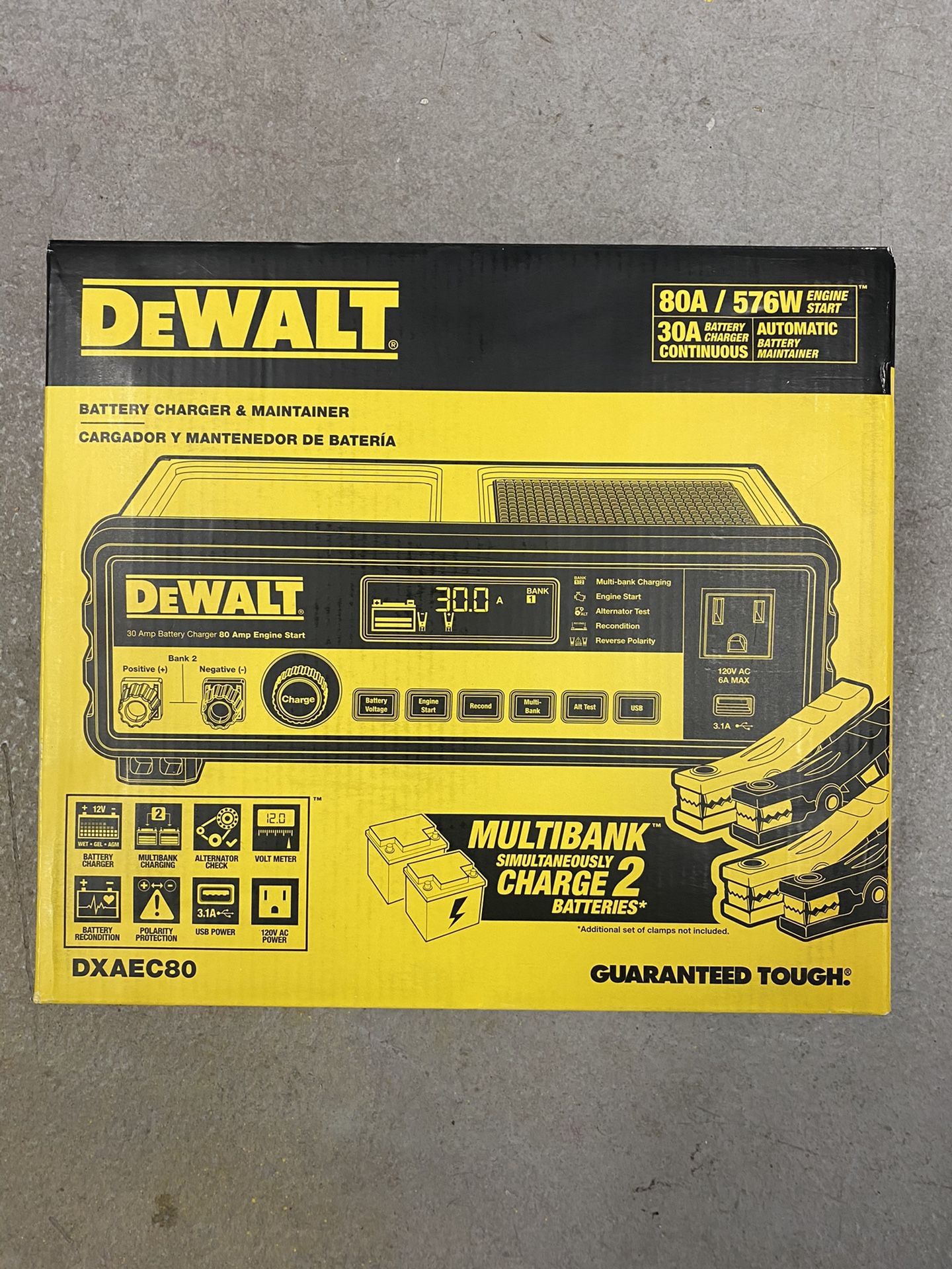 New DEWALT DXAEC80 30 Amp Battery Charger for Sale in Seattle, WA