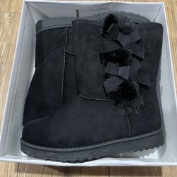 Winter Snow Boots for Women Mid Calf Warm Fur Lined 