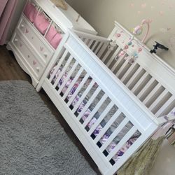 Changing Table + Bed For Baby