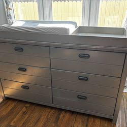 Gray Kids Dresser / Changing Area