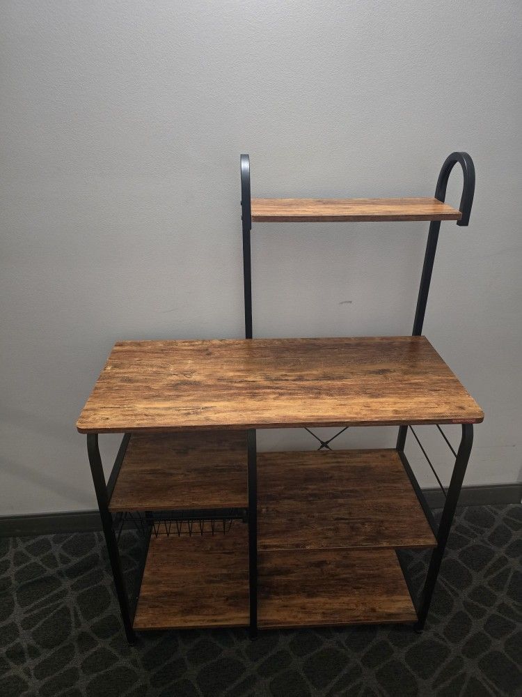 Microwave Cart Coffee Station