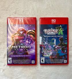 Metroid Prime 4 Beyond & Pokémon Legends Z-A Nintendo Switch 2 SEALED!