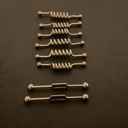 Surgical Steel Barbell Or Cork Screw Earrings/ Body Piercings