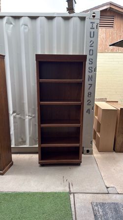 Traditional Wood 5-Shelf Bookcase