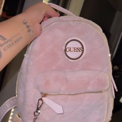 GUESS Faux Fur Backpack 