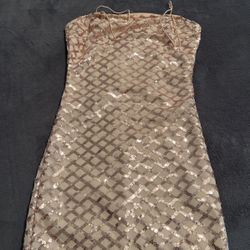 Mini Gold Dress 