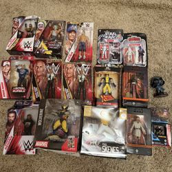 Action Figure Collector Lot – WWE, Marvel Legends, Star Wars, Transformers