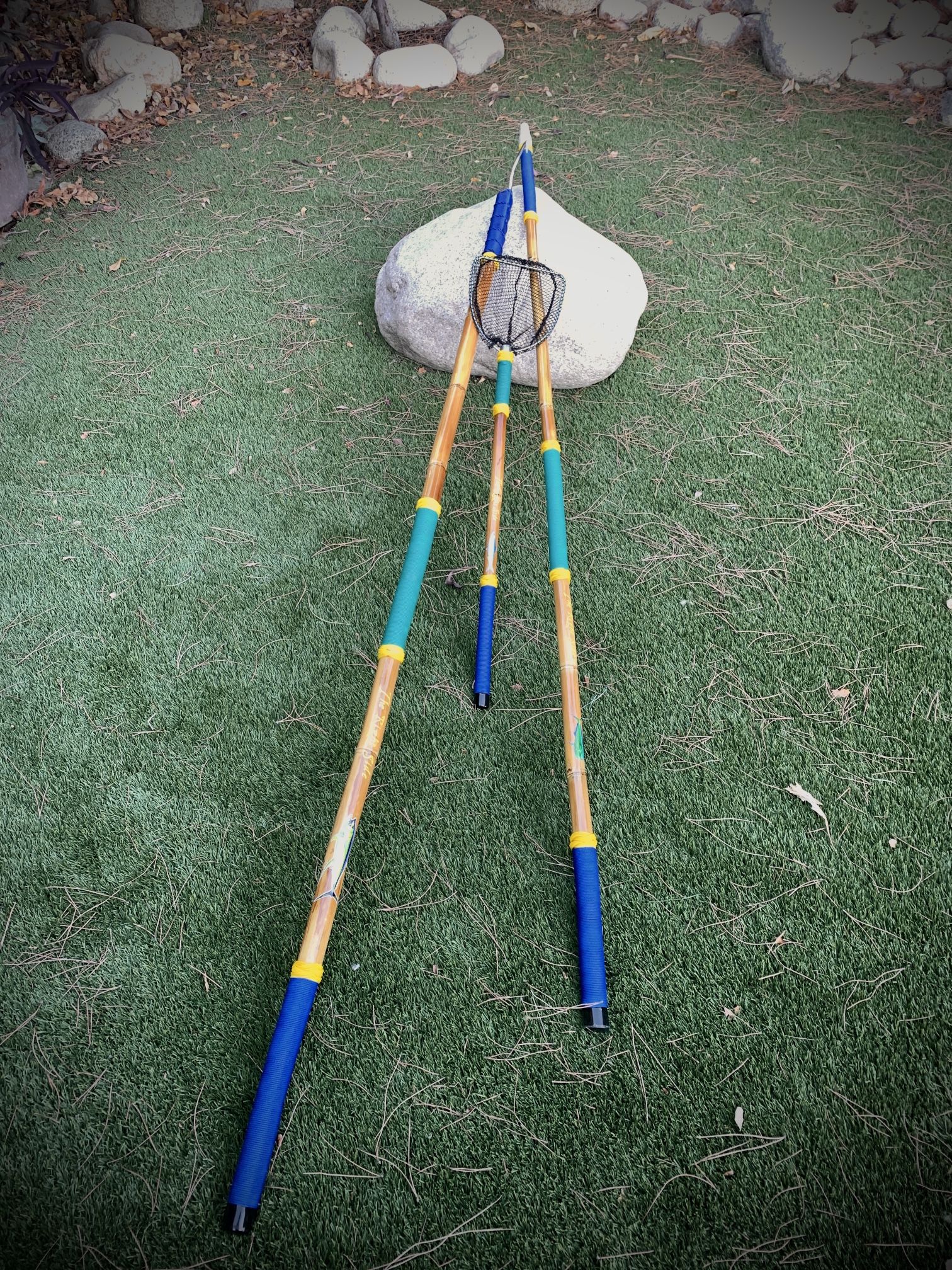 Calcutta Bamboo Fishing Gaffs Nets
