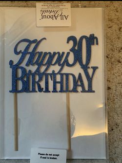 Cake topper 30th Bday