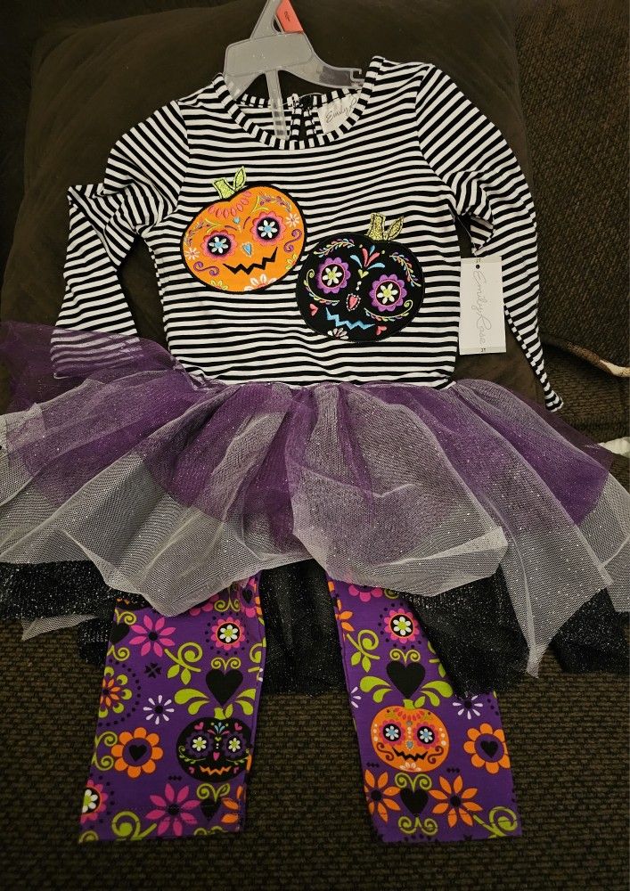 New Emily Rose Halloween Dress With Leggings 2T