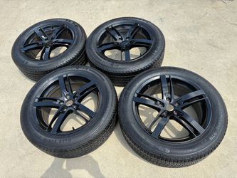 Rims 18 black wheels 5x114.3 lug pattern 5 lugs rines for SUV and MINITRUCK