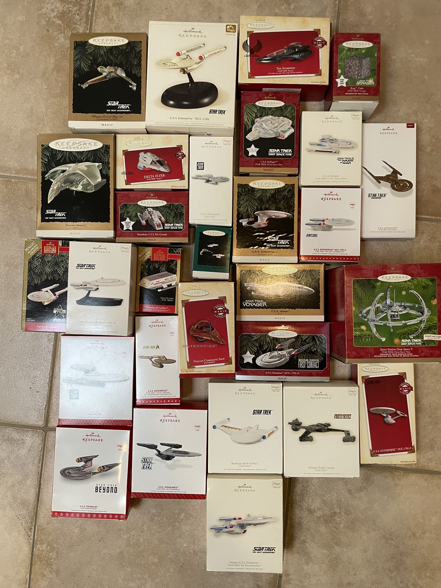 Star Trek Christmas Ornaments (Includes Original RARE 1991 Ornament!)