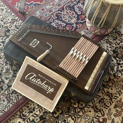 Beautiful Vintage Airline by Oscar Schmidt Auto Harp  🪉 