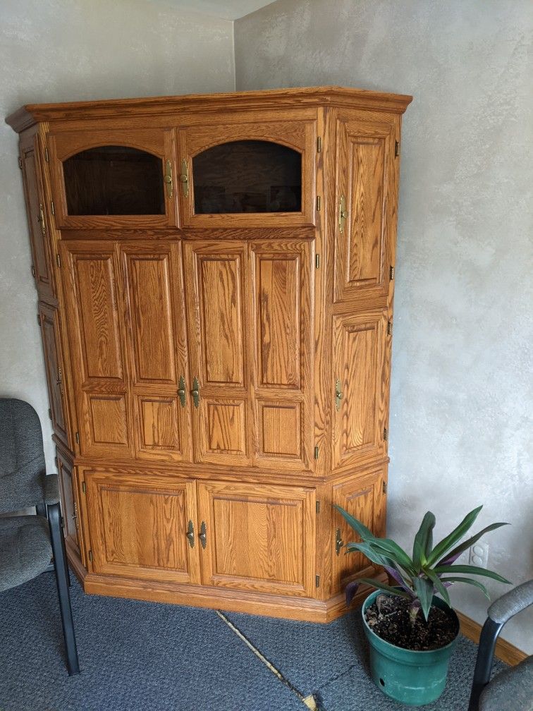 Corner Entertainment Cabinet