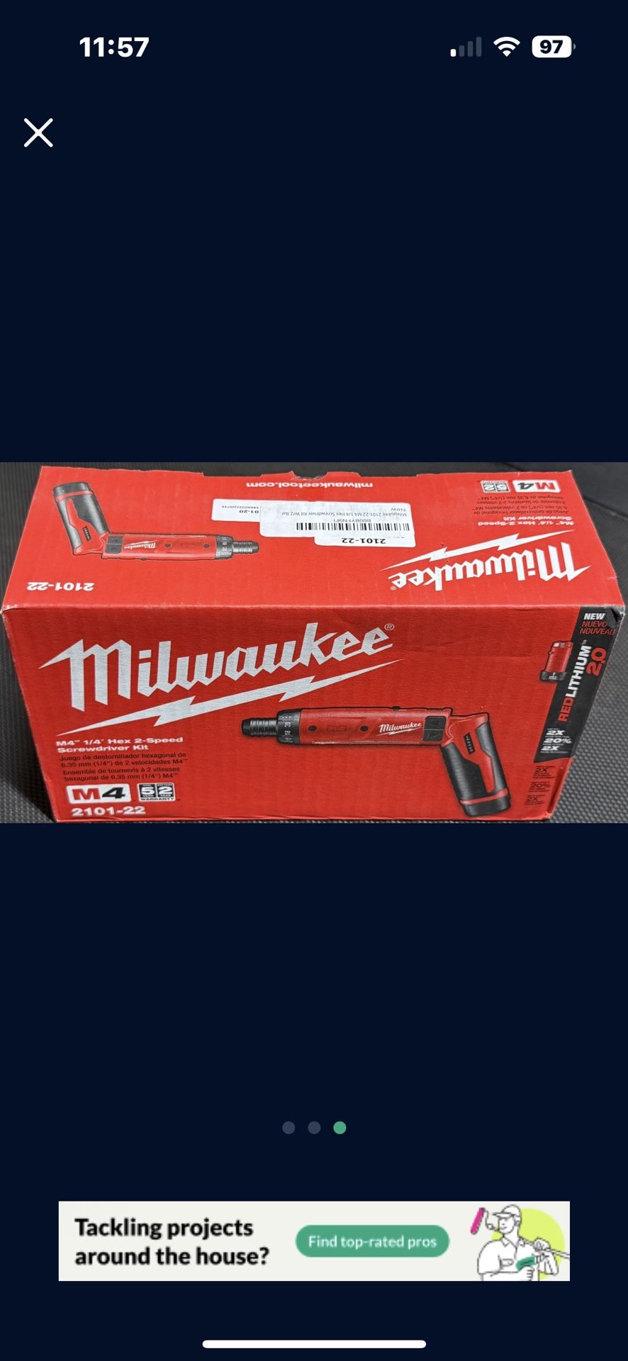 Milwaukee electric screwdriver