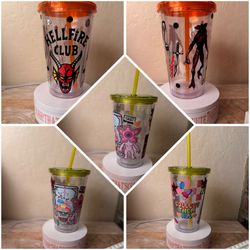 Stranger Things 16oz Clear Acrylic Cups