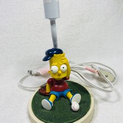 9” The Simpsons Bart Simpson Table Lamp Bart Baseball Lamp