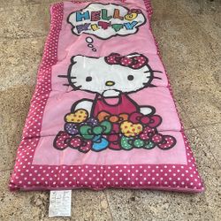 Girls Hello Kitty Sleeping Bag 