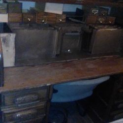 Antique Rotary Desk