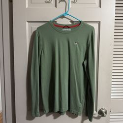 Mens Avalanche Outdoor Long Sleeve Shirt  Green Size Medium 