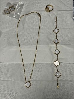 Stainless Steel 18K Gold Plated Set