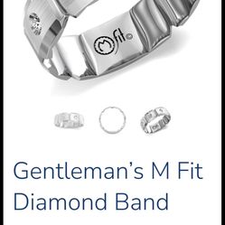 10k White Gold Men’s Wedding Band