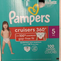 Pampers Crusiers 360 Size 5 100 Diapers 