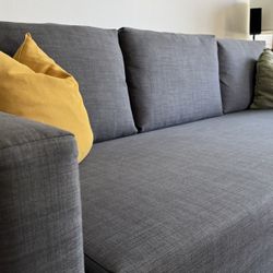 IKEA FRIHETEN Sleeper Sofa – Dark Gray – Very Good Condition ($799 New)
