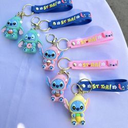 Stich - $10.00 Each - Keychains - Cool Pendant Accessories, Kawaii Key Ring for Purse, Backpack, Car Charms for Men/ Women & Kids