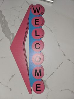 MCM Door Welcome Sign