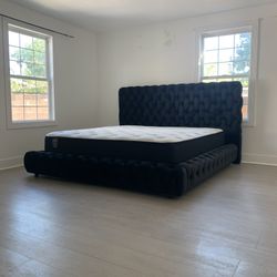 New In Box King Bed Frame With Mattress (Read Description Below)