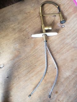 Faucet For Kitchen L/ Gold Plated 