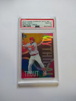 Mike Trout 2019 Optic Mythical Holo Silver PSA 10