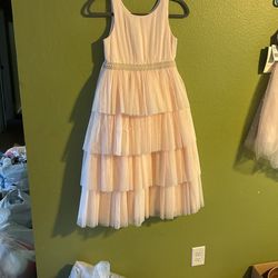 Two Beautiful pink Matching Dresses Size 10 And 12. 