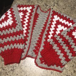 Handmade Crochet Hexagon Cardigan 