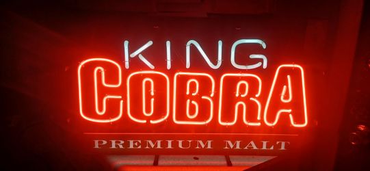 King Cobra Sign Light Store Sign Vintage