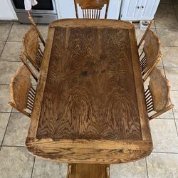 Solid Oak Dining Table 