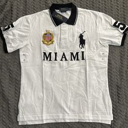 White Ralph Lauren Miami Polo Shirt