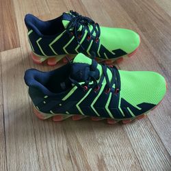New ADIDAS SPRINGBLADE PRO EXPLOSIVE RUNNING SHOES GREEN MENS Size 7.5 AQ7558