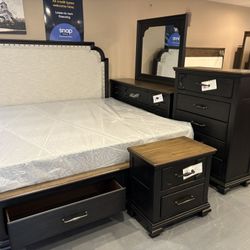 New 5pc  King Size Bedroom Set