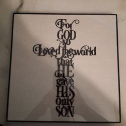 Custom Printed 3D Cross Framed 12×12