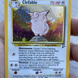 Pokmon Card Clefable Hilo Base Set 2 for Sale in Chino, CA - OfferUp